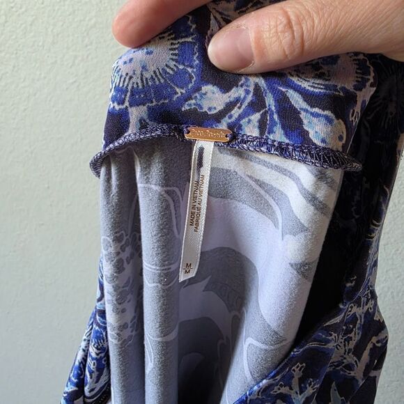 Free People Shes Something Else Purple Floral Print Mini Skirt Size Medium - Picture 4 of 6